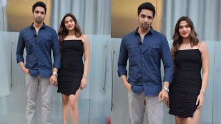 Actress Saiee Manjrekar And Adivi Sesh At Major Movie Promotion In JW Juhu