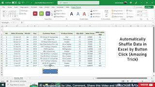 Automatically Shuffle Data in Excel - Amazing Trick in Excel