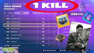 How I Placed 38Th In Fortnite Solo Cash Cup With Only 1 Kill ???