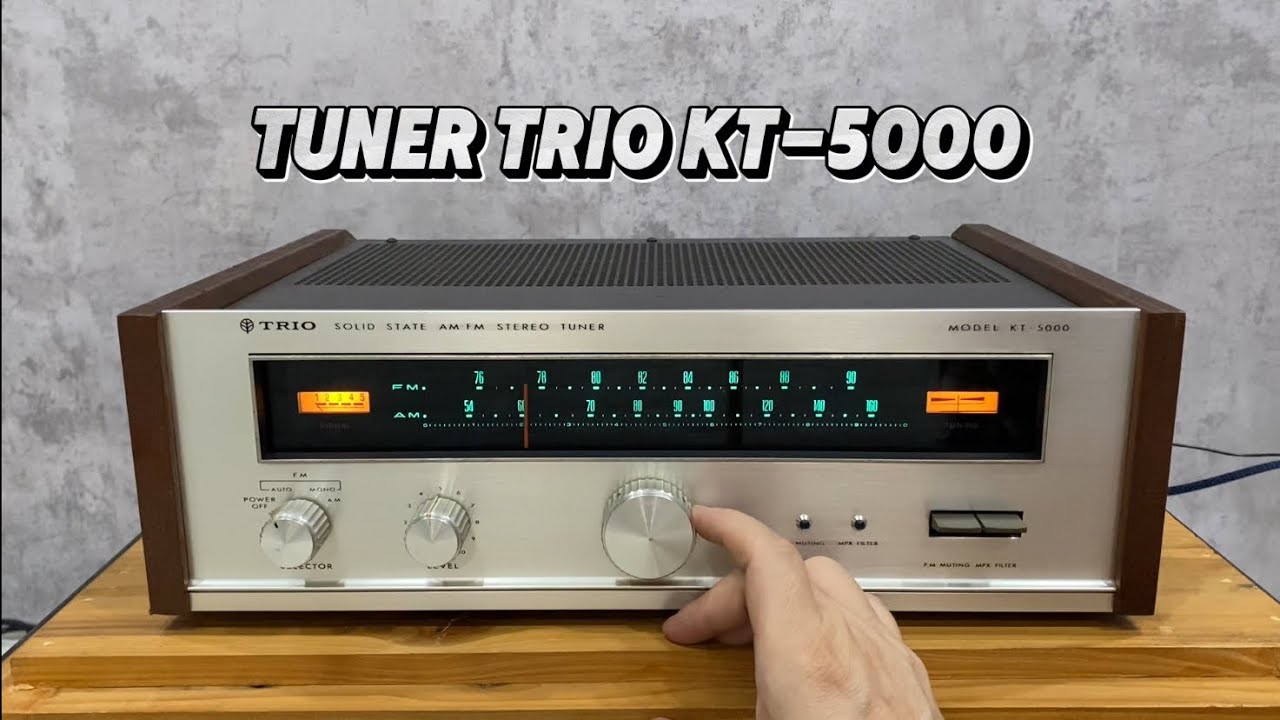 【動作品】TRIO KT-5000ステレオチューナー AM/FMステレオチューナー KT-5000 - 山と無線