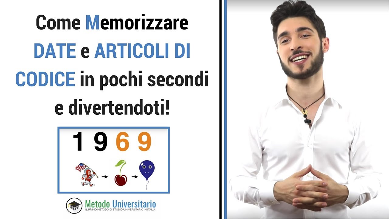 Come Memorizzare DATE E ARTICOLI DI CODICE In Pochi Secondi E 