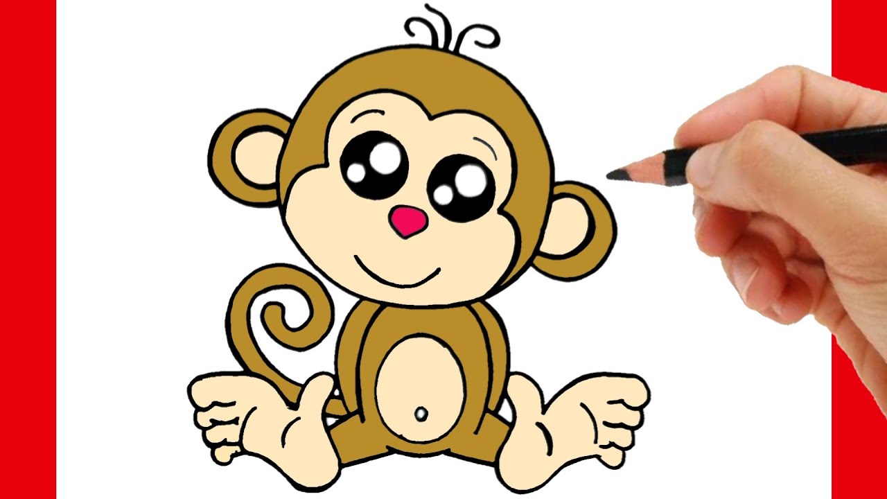 How to Draw a Simple Monkey for Kids