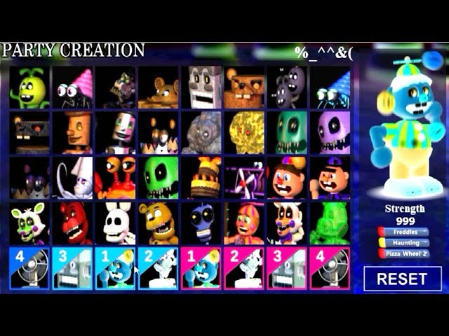 IULITM on Game Jolt: ALL CHARACTERS UNLOCKED / BOSSES - FNaF