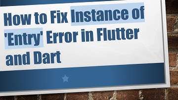 How to Fix Instance of 