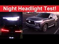 2024 Infiniti QX60 AWD Headlight Test and Night Drive