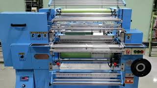 Yitai high speed crochet knitting machine with widen device to produce bandage width more than 60mm