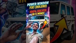 Mahindra Bolero passenger left side power window problem solve.. #automobile #mahindracars #machine