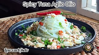 LOW CARB/KETO SPICY TUNA AGLIO OLIO | SUPER SIMPLE, QUICK & TASTY by lowcarbrecipeideas 1,511 views 4 months ago 3 minutes, 29 seconds