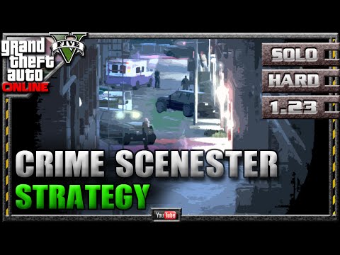 GTA 5 온라인 - Crime Scenester 1.23 - SOLO HARD - 미션 전략 가이드(GTA V) 1.22 1.08