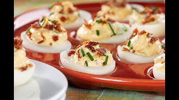Bacon and Cheddar Deviled Eggs