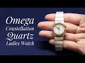 Omega Constellation Quartz Two Tone Diamond Ladies Watch (Watch Demo)