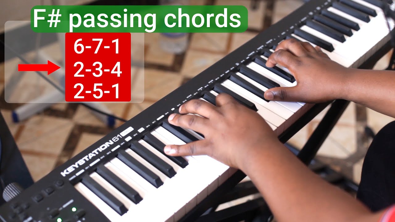 🔥 Passing Chords Kali za 6-7-1, 2-3-4 & 2-5-1 | F# Piano Tutorial kwa Gospel & Neo-Soul!