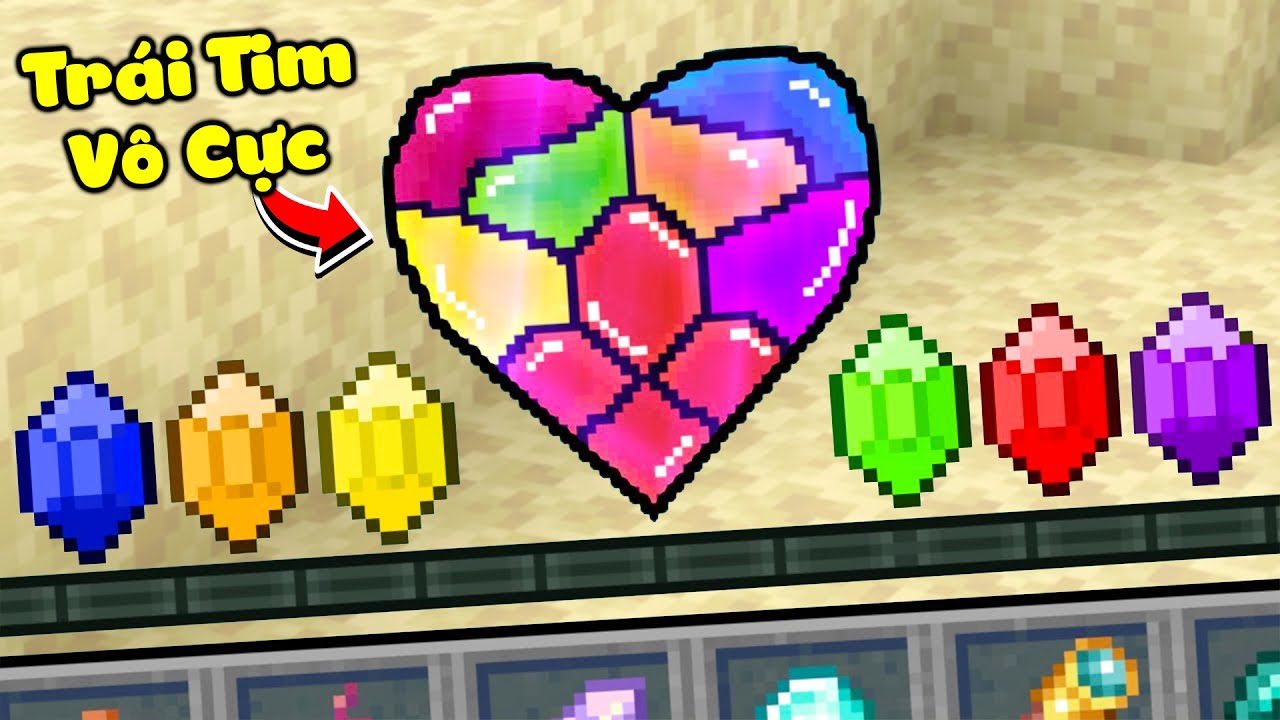 Minecraft Nhưng Mình Sở Hữu Trái Tim Vô Cực Khổng Lồ (infinity heart ...