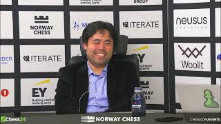 Hikaru vs Magnus, Post Game Interviews Norway Chess Round 7