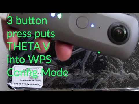 RICOH THETA V Client Mode Configuration with WPS