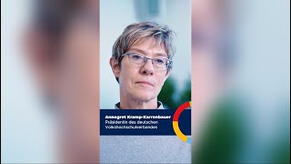 Imagefilmreihe Kvhs Ammerland I Annegret Kramp-Karrenbauer Im Projektbereich Bildungsnetzwerke