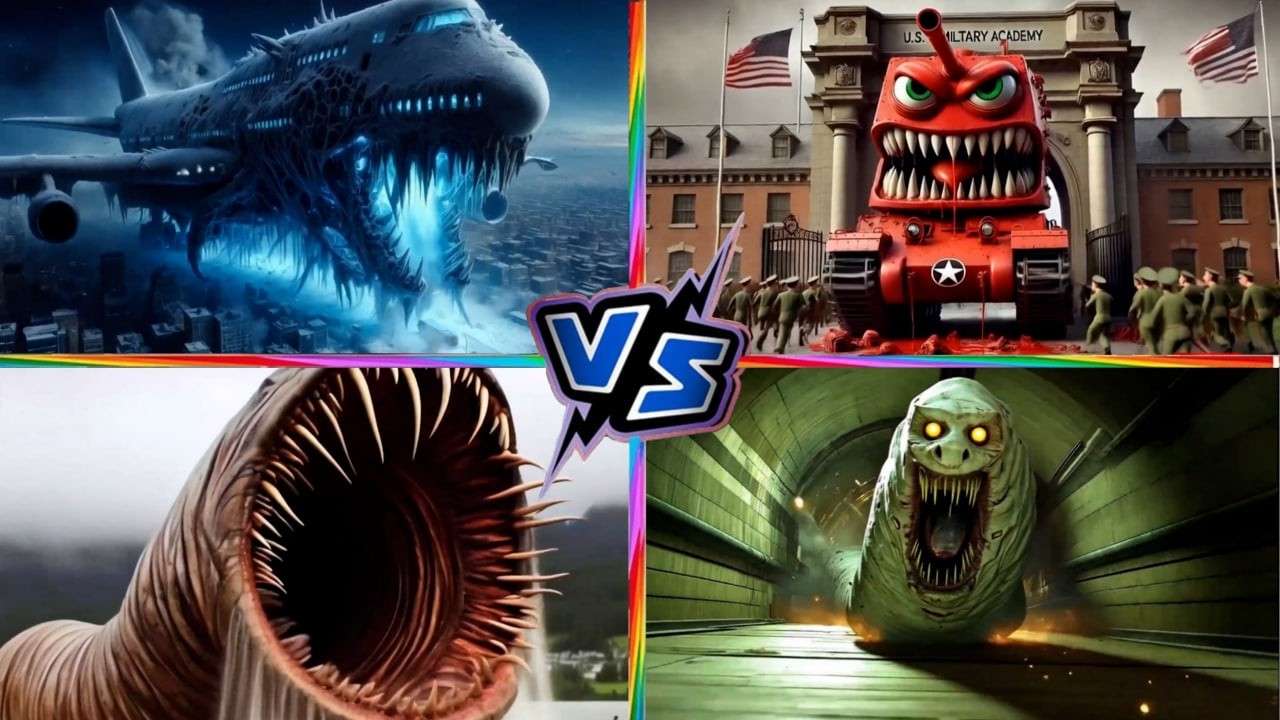 The Infected Sky 🆚 Mc Monster Tank 🆚 Erosion Worm 🆚 Thomas Train Eater – Epic Battle! #tileshop