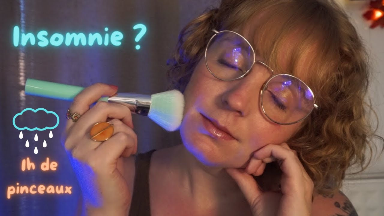 ASMR | 1h de pinceaux pour lutter contre l'insomnie 🌧️