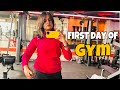 First day of gym 🏋️♀️