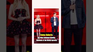 The Most Awkward Reunion Moments at the Disney Upfronts!#evanpeters #emmaroberts #celebrity