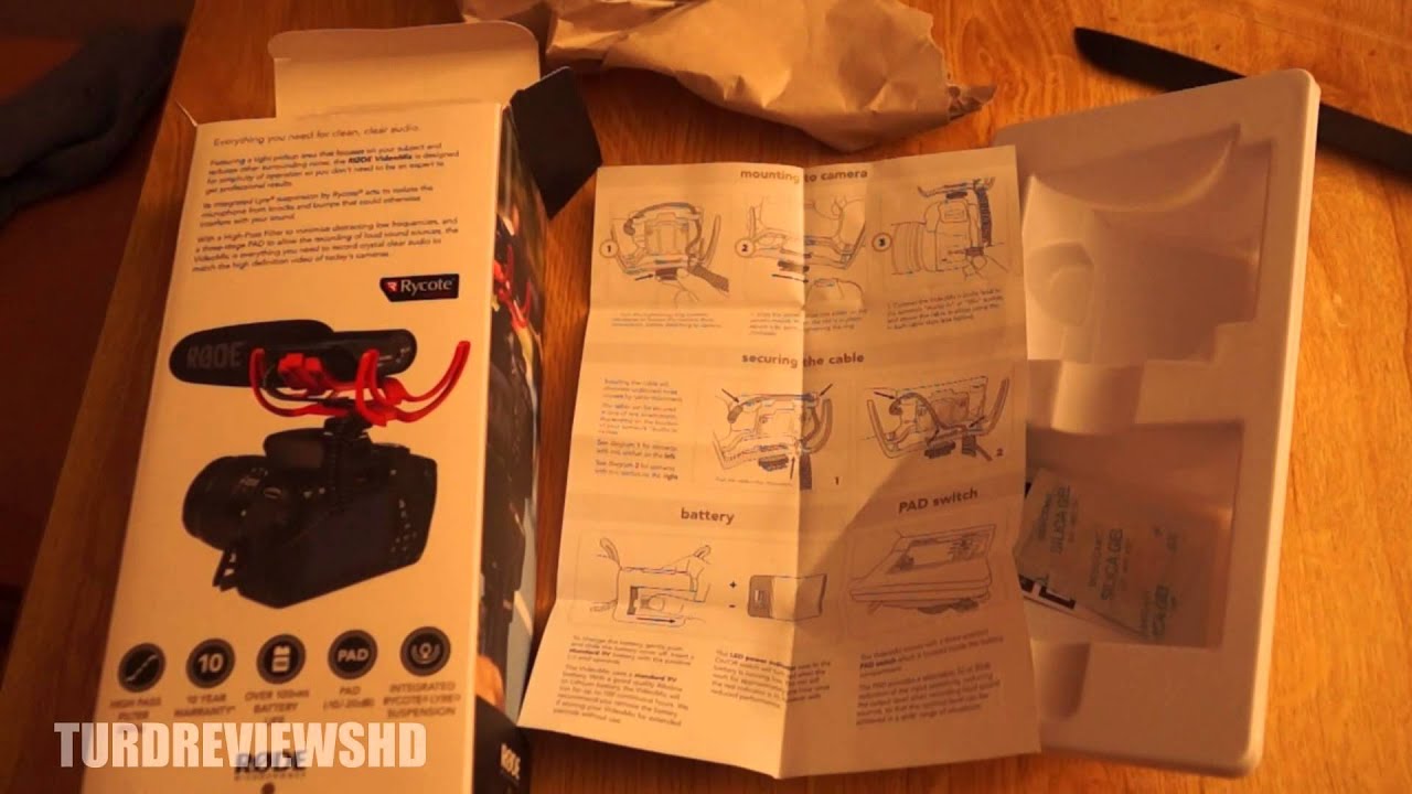 Rode Videomic Rycote Unboxing & Review + Audiotest GERMAN HD YouTube