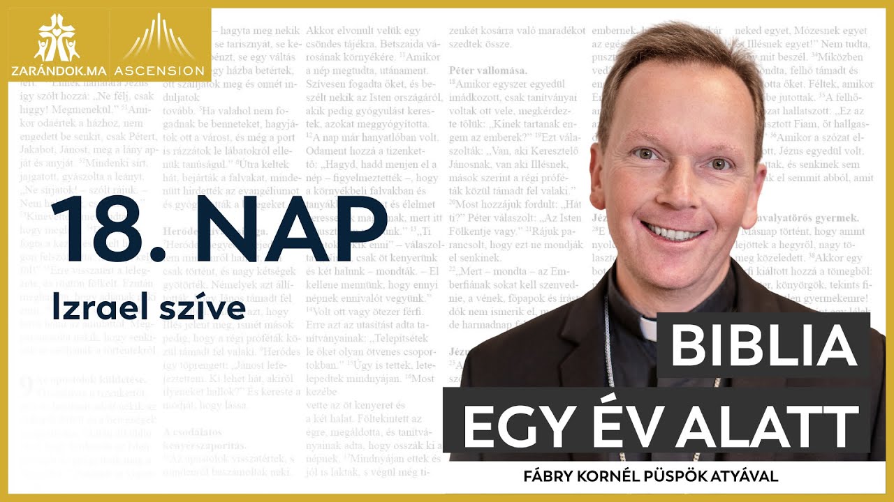 18. nap: Izrael szíve – Biblia egy év alatt podcast (Fábry Kornél atyával)