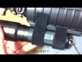 M4A1に自作でライトホルダー付けてみた. Handmade flashlight holder attachment on M4A1.