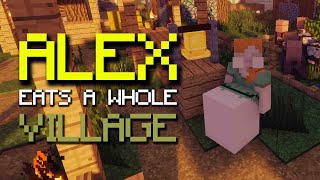 Minecraft Vore: Alex Eats a Whole Village | Brutoro