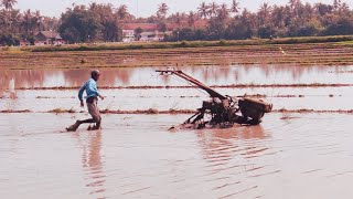 Eh..Eh..Eh...TRAKTOR SAWAH-NYA JALAN SENDIRI..!! YANMAR QUICK G 1000 MENGHALUSKAN SAWAH BANYAK AIR