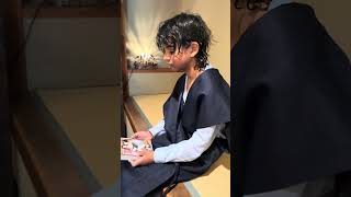 Japanese comic book starting back to front