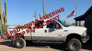 6.0 Power Stroke {Power steering pump replacement}