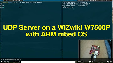 UDP Server on a WIZwiki W7500P with mbed OS