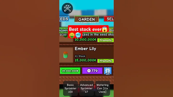 Grow a Garden best stock ever🤑😱 #growagarden #roblox #robloxedit #viralshorts #jandel #farming