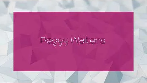 Peggy Walters - appearance
