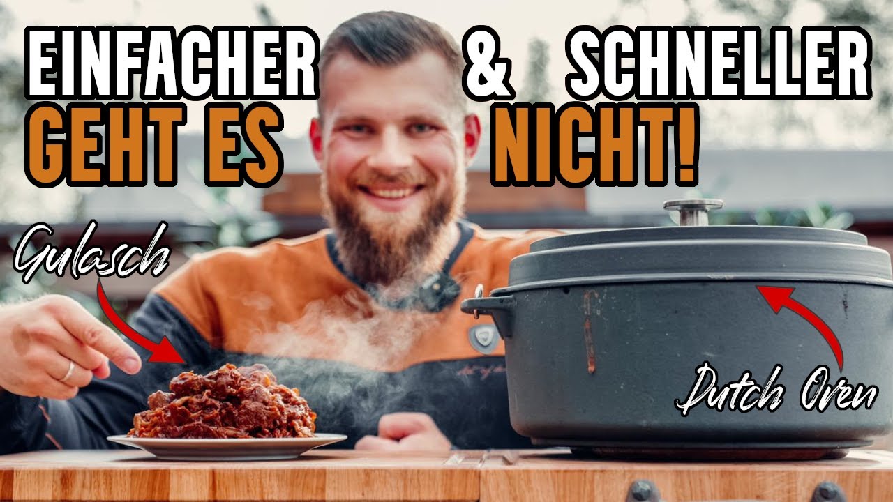 Das einfachste Gulasch in nur 2 Stunden aus dem Dutch Oven | Rindergulasch Rezept