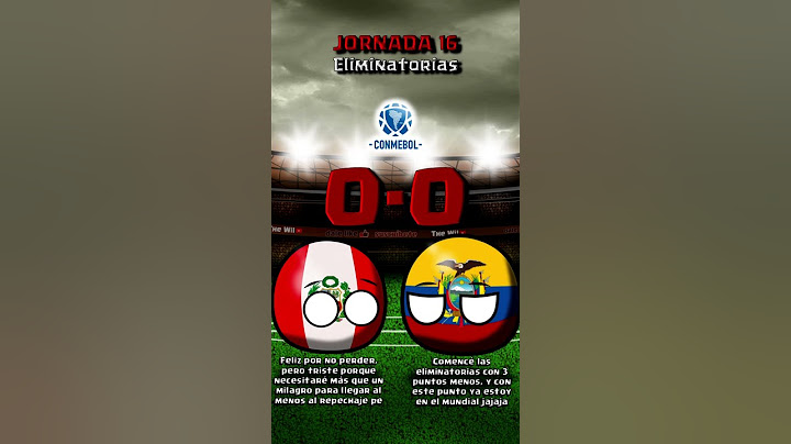PERU vs. ECUADOR | MATCHDAY 16 CONMEBOL Qualifiers #countryballs