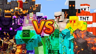 ALL BOSS VS ALL GOLEMS IN Minecraft - Mob battle