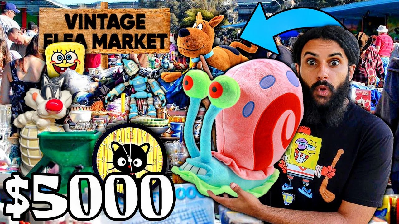 I SPENT ALL MY MONEY On NOSTALGIA TOYS At The FLEAMARKET!