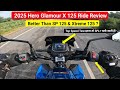 2025 Hero Glamour X 125 Detailed Ride Review | Price Top Speed Test Safety Comfort Performance