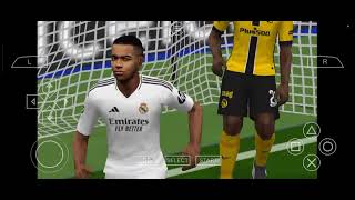 PES 2025 - Real Madrid vs Young (PPSSPP on android) 