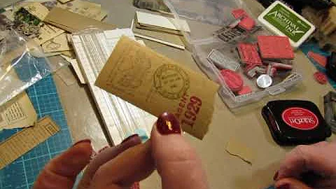 Scrapistry:  Let's Make Stamped Ephemera!