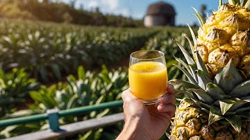 How to Make Pineapple Juice at Del Monte Factory - Processing Factory | Farming Documentary