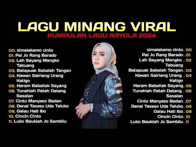 Rayola - Uda Salah Urang -  Rayola Full Album Terbaru 2023 ( Sabana Sero Lagunyo Sanak ) class=