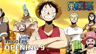 One Piece - Opening 9 【Jungle P】 4K 60FPS Creditless | CC