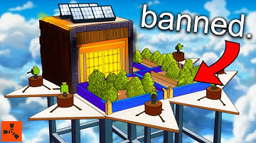 Ik heb een ILLEGALE Sky Farm gebouwd op de meest gemodificeerde server in Rust...