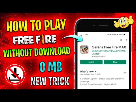 Using Google Play Instant to play Free Fire online without downloading