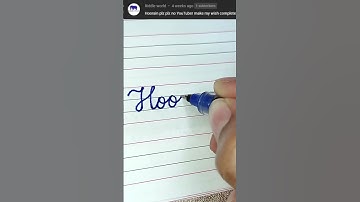 Hoorain - Beautiful name in Cursive writing | Cursive writing for beginners | #shorts