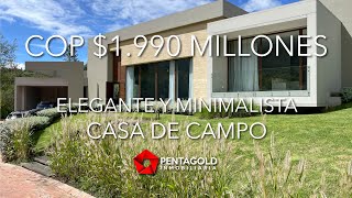 Conoce esta hermosa casa MINIMALISTA y ELEGANTE en La Calera por $1.990 MILLONES