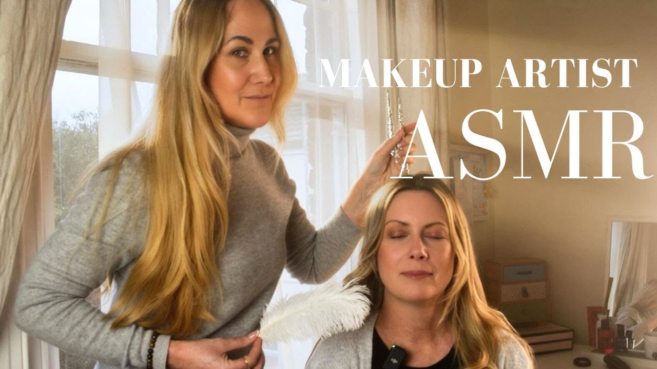 ASMR Makeup Artist | Hair Curl , makeup ✨ Touch Triggers  for Sleep (No Talking)
