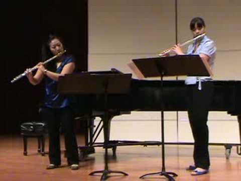 Blithe Duo performs Kuhlau Grand Duo Op. 39, Nr 1, 2nd movt